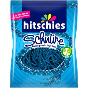 Hitschies Fruchtgummis Schnüre, Himbeere, 125 g