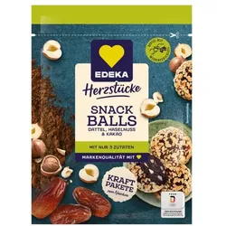 EDEKA Snack Balls »Dattel, Haselnuss, Kakao« 144 g braun