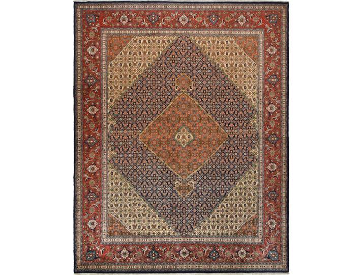 Täbriz 40Raj Teppich 301x384 Handgeknüpft Orientteppich Perserteppich Wolle