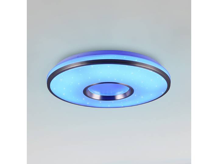Plafonnier LED Ø 39cm Argenté Polycarbonate LED Module LED