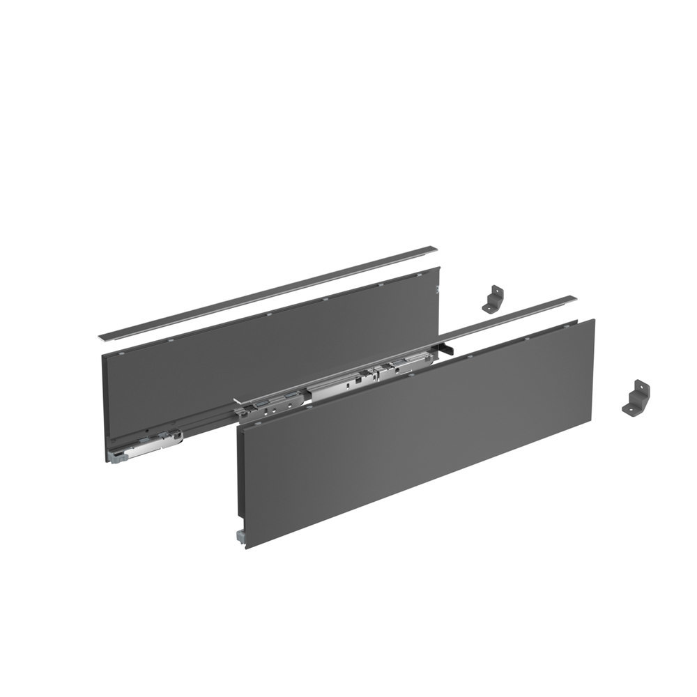 Hettich Möbel-Schubkastenzarge, AvanTech YOU, 270mm, links und rechts, anthrazit 9353430