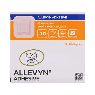 Allevyn Adhesive 10x10 cm haftende Wundauflage 10 St Verband