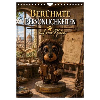 Berühmte Persönlichkeiten auf vier Pfoten (Wandkalender 2027 DIN A4 hoch), CALVENDO Monatskalender