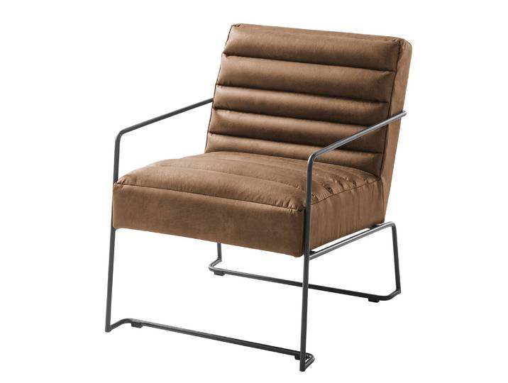 Fauteuil I Marron/Cubanite Tissu 63 x 71 x 78cm