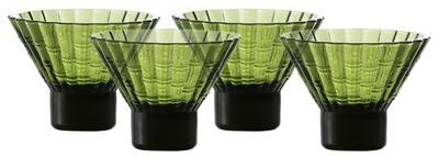 Fortessa Mahalo Stackable Glass, 8 Oz. Martini (Set of 4), Clear
