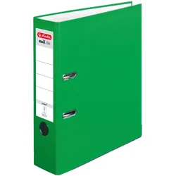 herlitz Ordner Rückenbreite 8 cm DIN A4 Kunststoff hellgrün