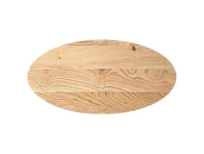 GFDWPUY Tischplatte 100x50x2 cm Massivholz Eiche Oval Vielseitig als Couchtisch, Beistelltisch, Stehtisch, Pflegeleicht, Robust, Einzigartige Maserung