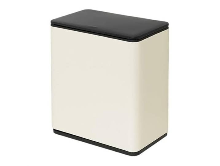9bbhfJw4R Haushaltsmülleimer Schlanker Badezimmer-Mülleimer(Cream White)