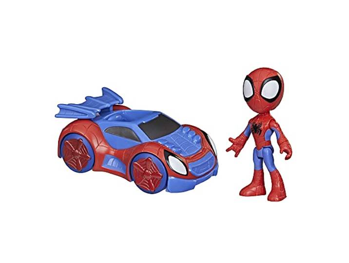 Hasbro Marvel F19405X2 Spidey and His Amazing Friends Marvel actiefiguur en webflitservoertuig, voor kinderen vanaf 3 jaar, geen