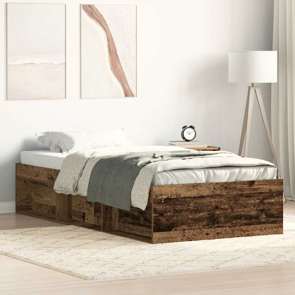 Latitude Run Afriani Bed Old Wood Single (3')