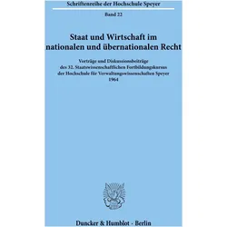 Staat und Wirtschaft im nationalen und übernationalen Recht., Fachbücher