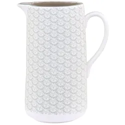 Chic Antique Arés Kanne mit Muster, 19,5 x 15 x 9 cm, verte
