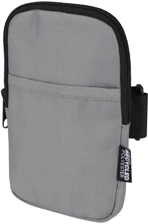 Étui à bouteille personnalisable en polyester GRS Byron gris