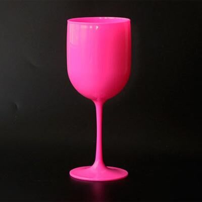 Trendy Discount Goods Elegant, Reusable Champagne Flutes, Dishwasher Safe PP Plastic Wine Glasses, Party Supplies rose Red