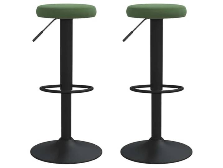 HKLGBVCR Barhocker, Velours, Grün, 2-teilig, drehbar, verstellbar Weicher Samt, robuster Stahl, Fußstütze, Gasheben, 360° drehbar, Belastung 110 kg