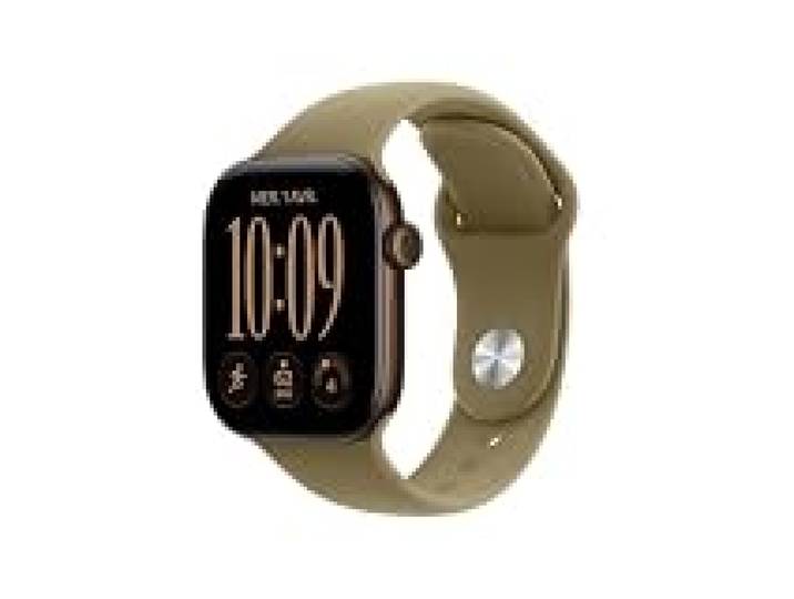 Apple Watch Series 12 GPS, Boîtier en Aluminium Bronze Sombre de 42 mm