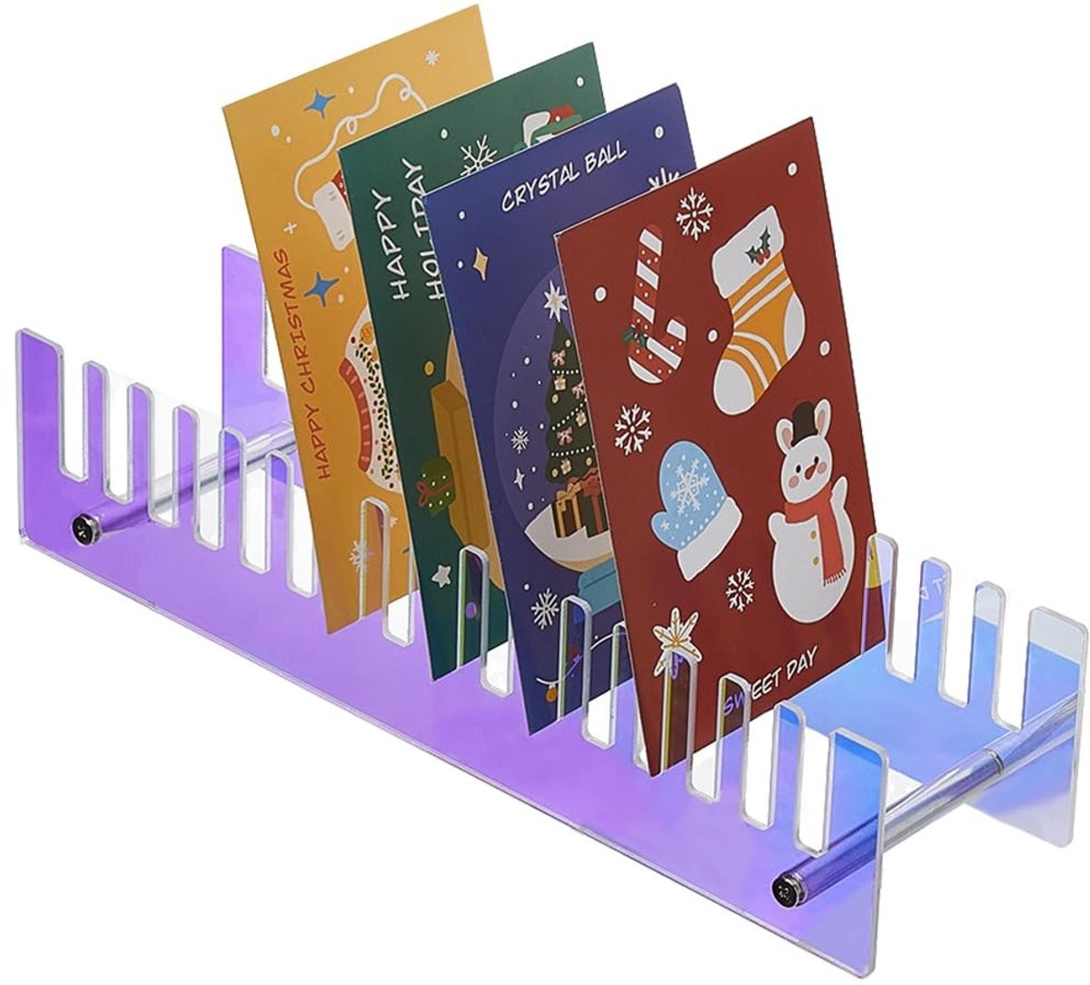 Dailygoods Kaarthouder Kleurrijk - Acryl Displaystandaard