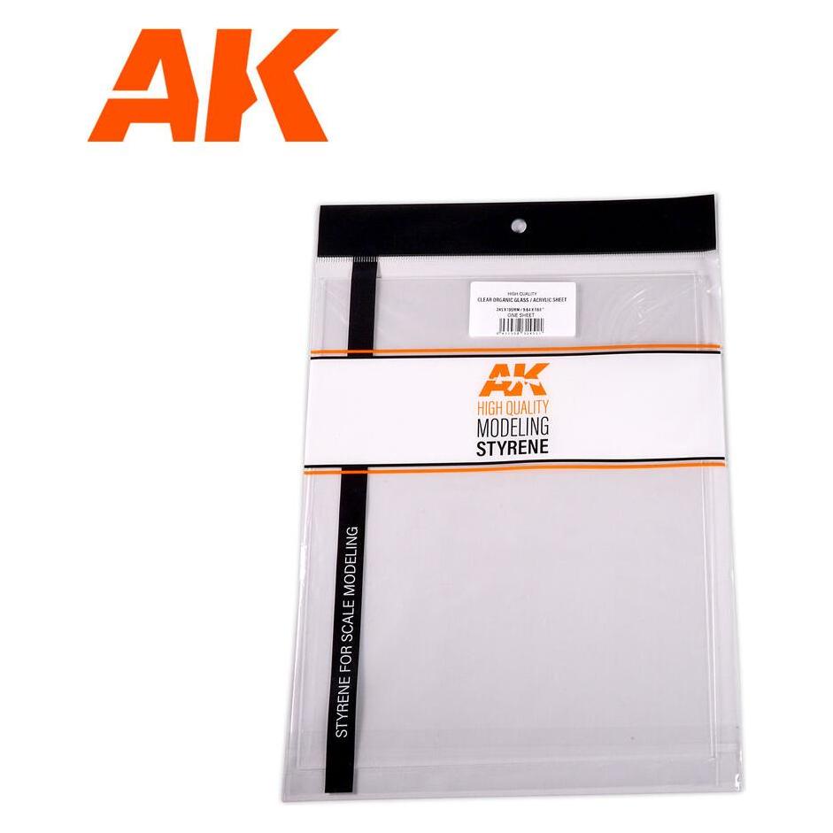AK Interactive 0,40 mm/0.016" Thickness-Clear Organic Glass/Acry (AK6586)
