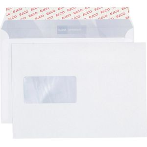 ELCO Briefumschläge 32778 Premium, C5, weiß, mit Fenster, haftklebend, 500 Stück