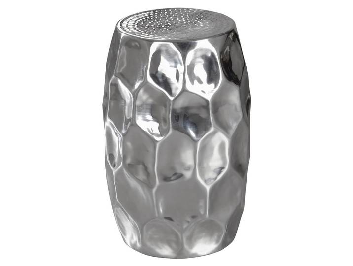 Mid.you Beistelltisch, Silber, Metall, rund, 30x47x30 cm, Wohnzimmer, Wohnzimmertische, Beistelltische, Beistelltische Metall