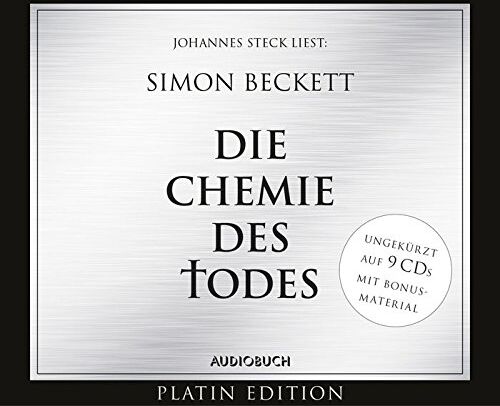 Simon Beckett - Die Chemie des Todes - Platin Edition (9 Audio-CDs inkl. Bonus-CD mit 12 Stunden) - Preis vom 17.10.2026 19:25:27 h
