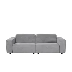 Primo Einzelsofa aus Cord Sani ¦ grau ¦ Maße (cm): B: 243 H: 72 T: 105.0