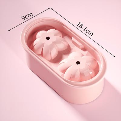 Lush Living Finds Blossom Silicone Ice Cube Tray For Cherry Blossom Ice Cubes And Cocktail Drinks pink
