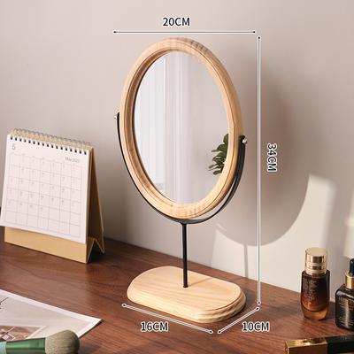 Fusion Finds Retro Vanity Mirror Desktop Oval Makeup Mirror For Bedroom, Dorm & Dressing Table style D