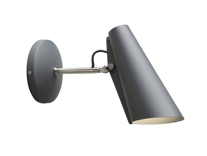NORTHERN LIGHTING lampe murale applique BIRDY WALL SHORT (Gris / Chrome - Métal)