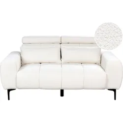 2-SITZER-SOFA Bouclé weiß Vegamo