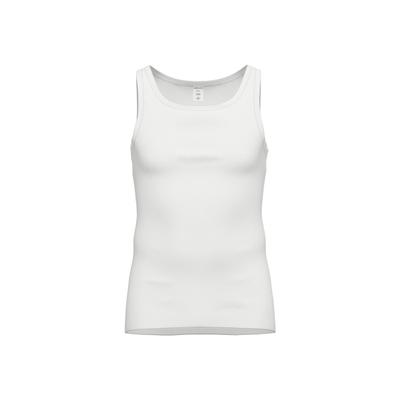 Unterhemd AMMANN "Unterhemd Feinripp Unterhemd 1er Pack", Herren, Gr. L, N-Gr, weiß, Obermaterial: 100% Baumwolle CO., Unterhemden Unterhemd