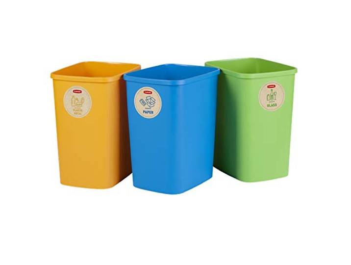 Set van mandjes om Curver 3x25L