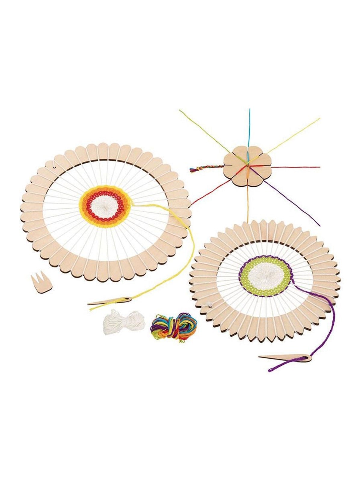 Goki Wooden Loom Round and Plait Boom Craft Set