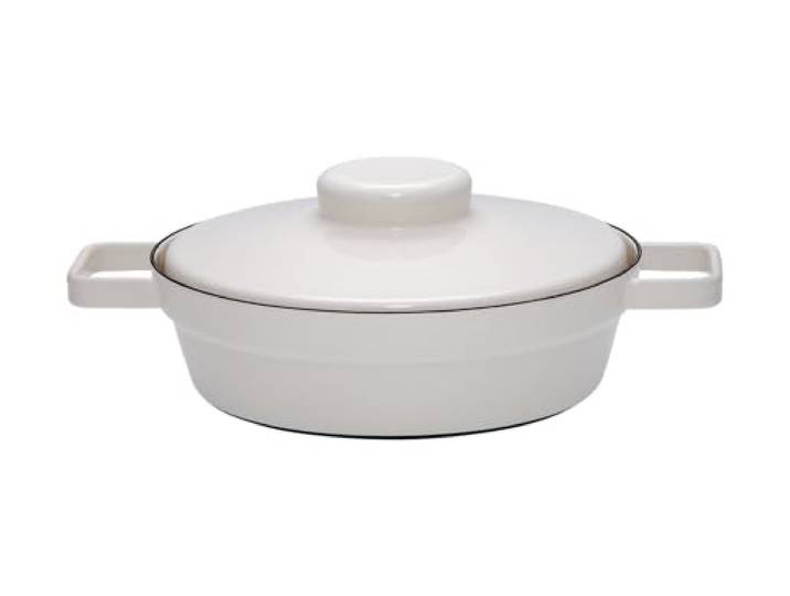 Riess, 2123-211, Pfanne mit Deckel, Durchmesser 24 cm, LIGHT GREY, AROMAPOTS, Truehomeware, Emaille, Induktion
