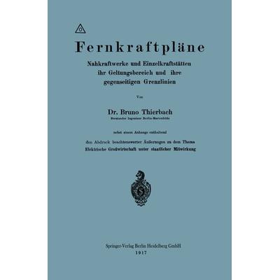 Fernkraftpläne, Taschenbuch von PHIL. Bruno Thierbach, Springer Berlin, 978-3-662-32175-1