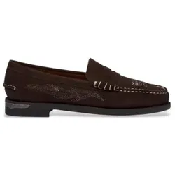 Sebago für Herren. 711225W Dan Dallas Braune Leder-Slipper (44), Wohnung, Keine, Lässig