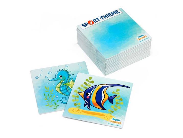 Sport-Thieme Schwimmhilfe Unterwasser-Spiel Memo, Ideal für Ferienclubs, Schwimm- und Tauchschulen