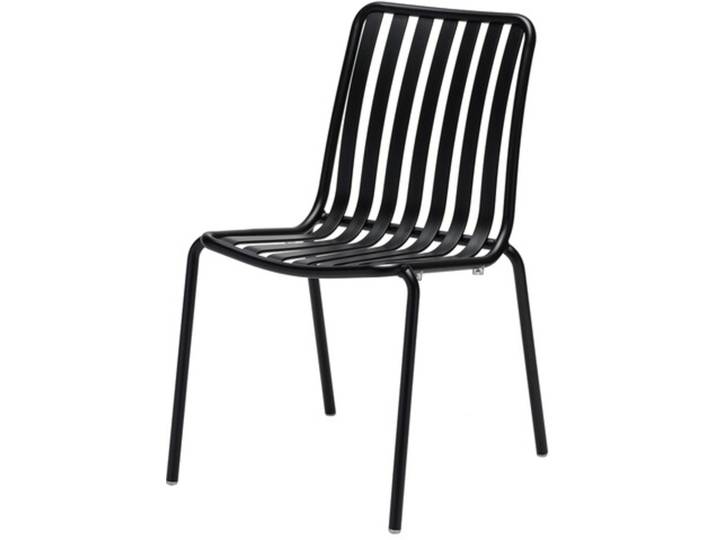 Stuhl Casablanca Aluminium schwarz 50.5x84.2x59 cm