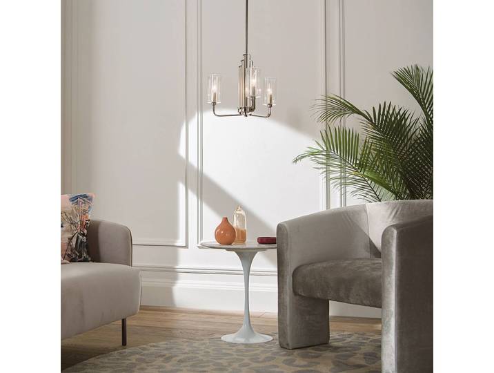 Quintiesse Designer Hängeleuchte Kimrose, dimmbar, chrom / silber, für Wohn- / Esszimmer, Metall