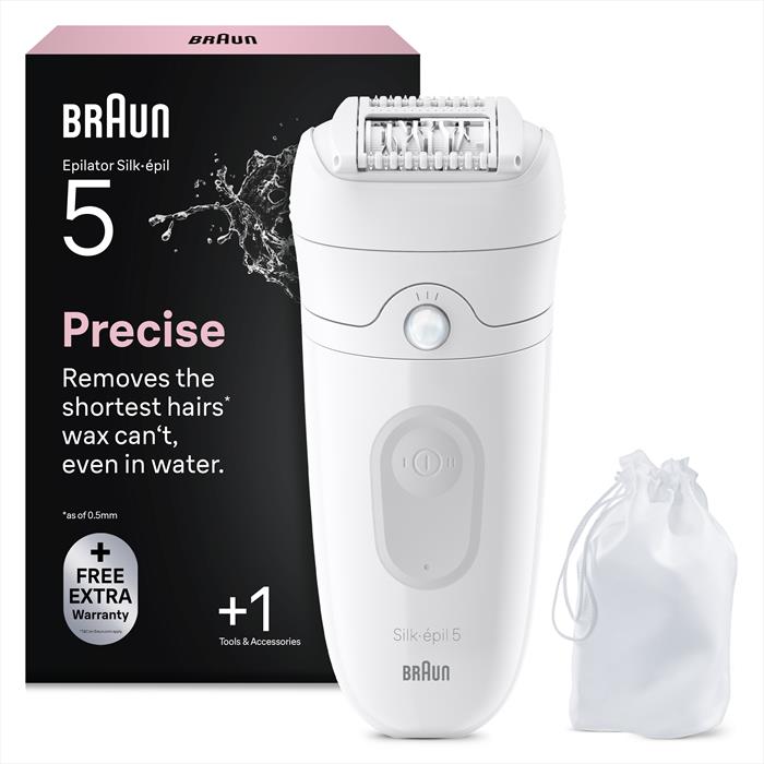 Braun Epilatore Silk-épil 5 5-011-bianco/grigio