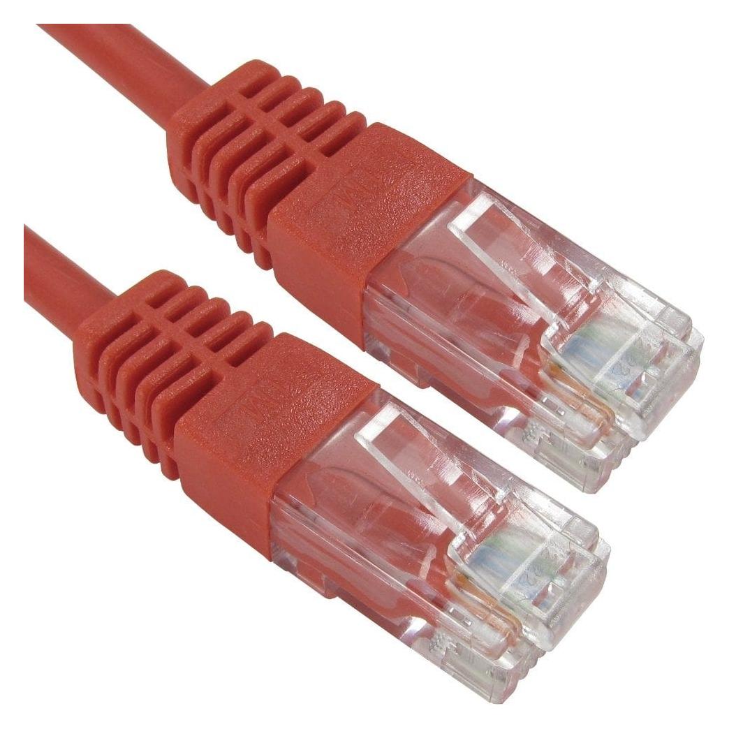 Cables Direct 0.15mtr CAT 5E Red (CAT5e, 0.15 m) (URT-600-STR)