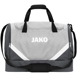 JAKO Sporttasche Iconic Bambini, grau, mit Boden- & Nassfach, 45 cm, 30 Liter