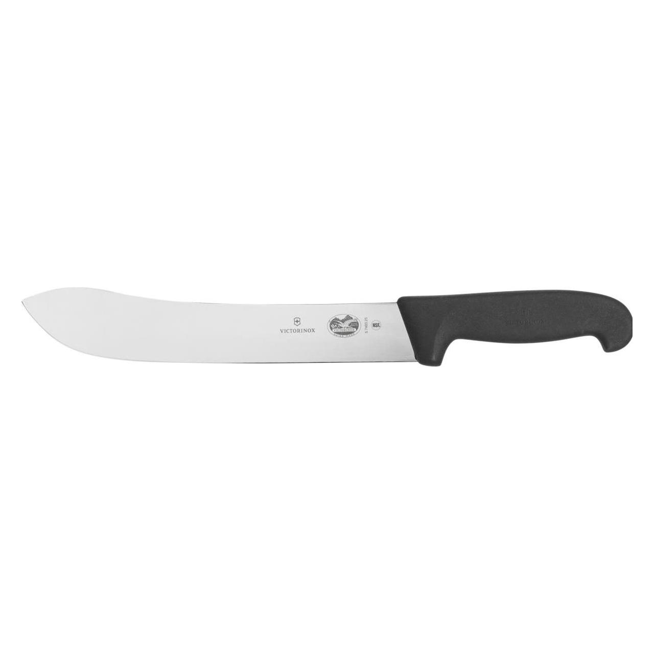 Victorinox V-5.74 03.25 Schlachtmesser Fibrox, schwarz, 25 cm (25 cm) (V-5.74 03.25)