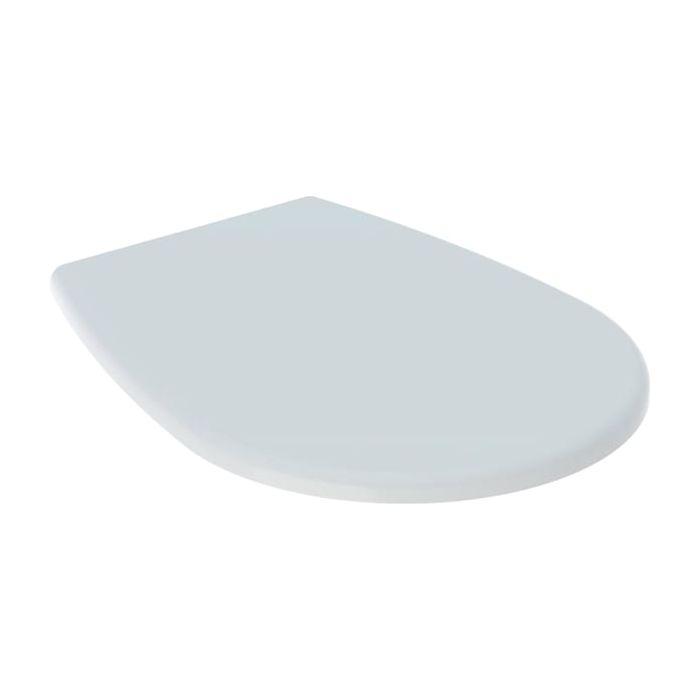 Geberit Renova WC-Sitz 572165000 weiß, ohne Absenkautomatik, Befestigung von unten, Scharniere Edelstahl