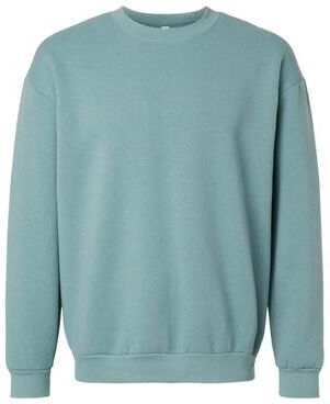 American Apparel RF496 ReFlex Fleece Crewneck Sweatshirt in Arctic size XS   Cotton/Polyester Blend