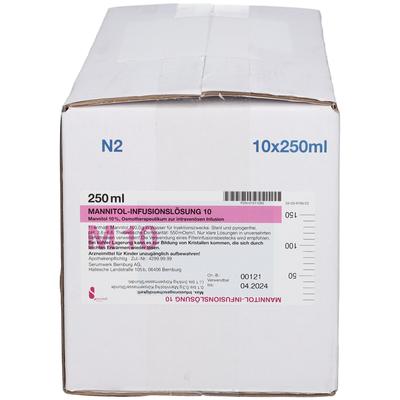 Mannitol Infusionslösung 10 10x250 ml