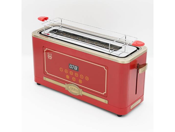 Kaiser Küchengeräte Toaster T 4000 RotEm, Retro-Toaster,6 verschiedene Toaststufen für beste Ergebnisse