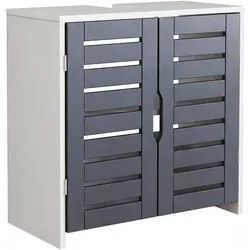 VCM, Waschbeckenunterschrank, Holz Badschrank Badunterschrank Flonali (60 x 29 x 60 cm)
