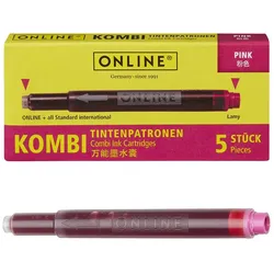ONLINE® Tintenpatronen für Füller pink