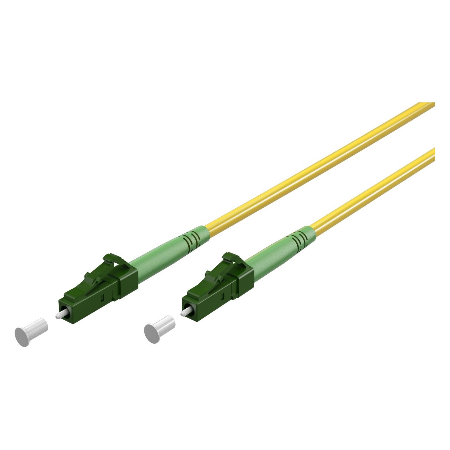 Goobay Glasfaserkabel FTTH, Singlemode OS2 Yellow, Gelb Simplex, 30 m (30 m) (59636)